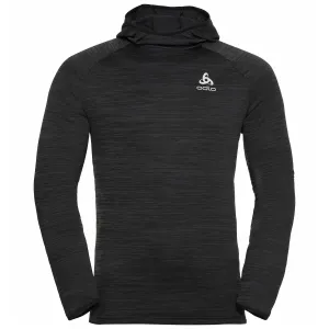 Odlo Millennium Element Men's Running Hoody in Black Melange Light