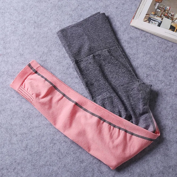 Ombre Seamless Short Sleeve Set