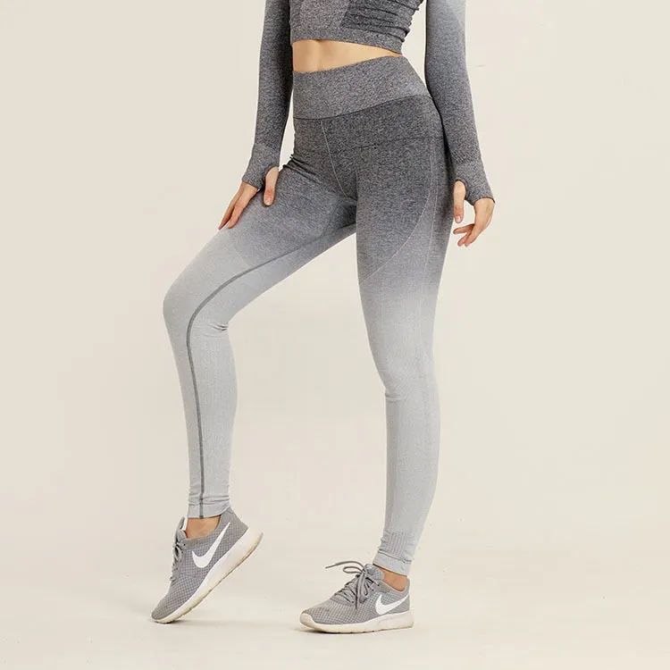 Ombre Seamless Short Sleeve Set