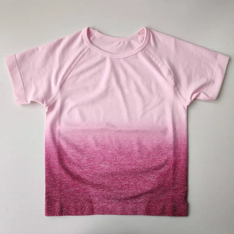 Ombre Seamless Short Sleeve Set