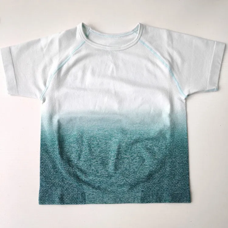 Ombre Seamless Short Sleeve Set