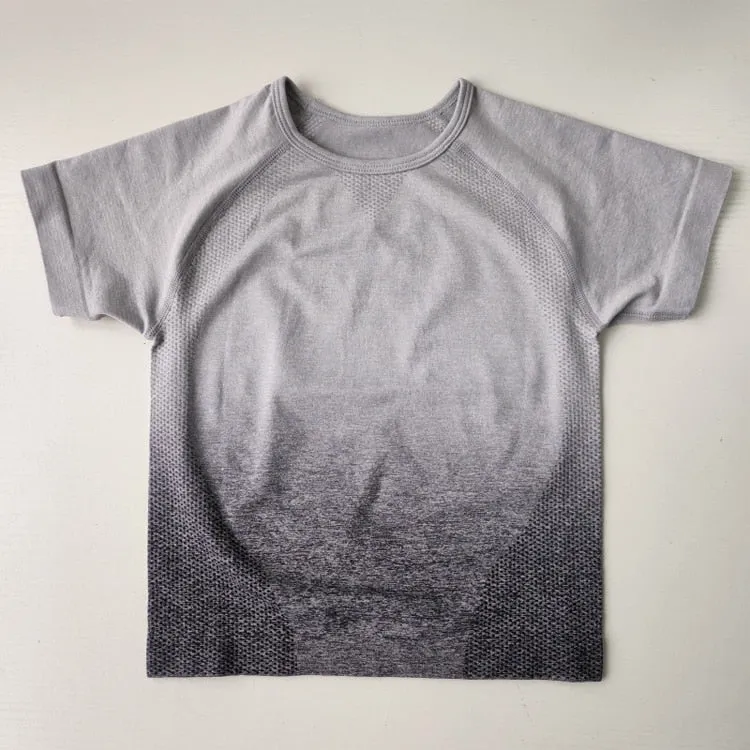 Ombre Seamless Short Sleeve Set