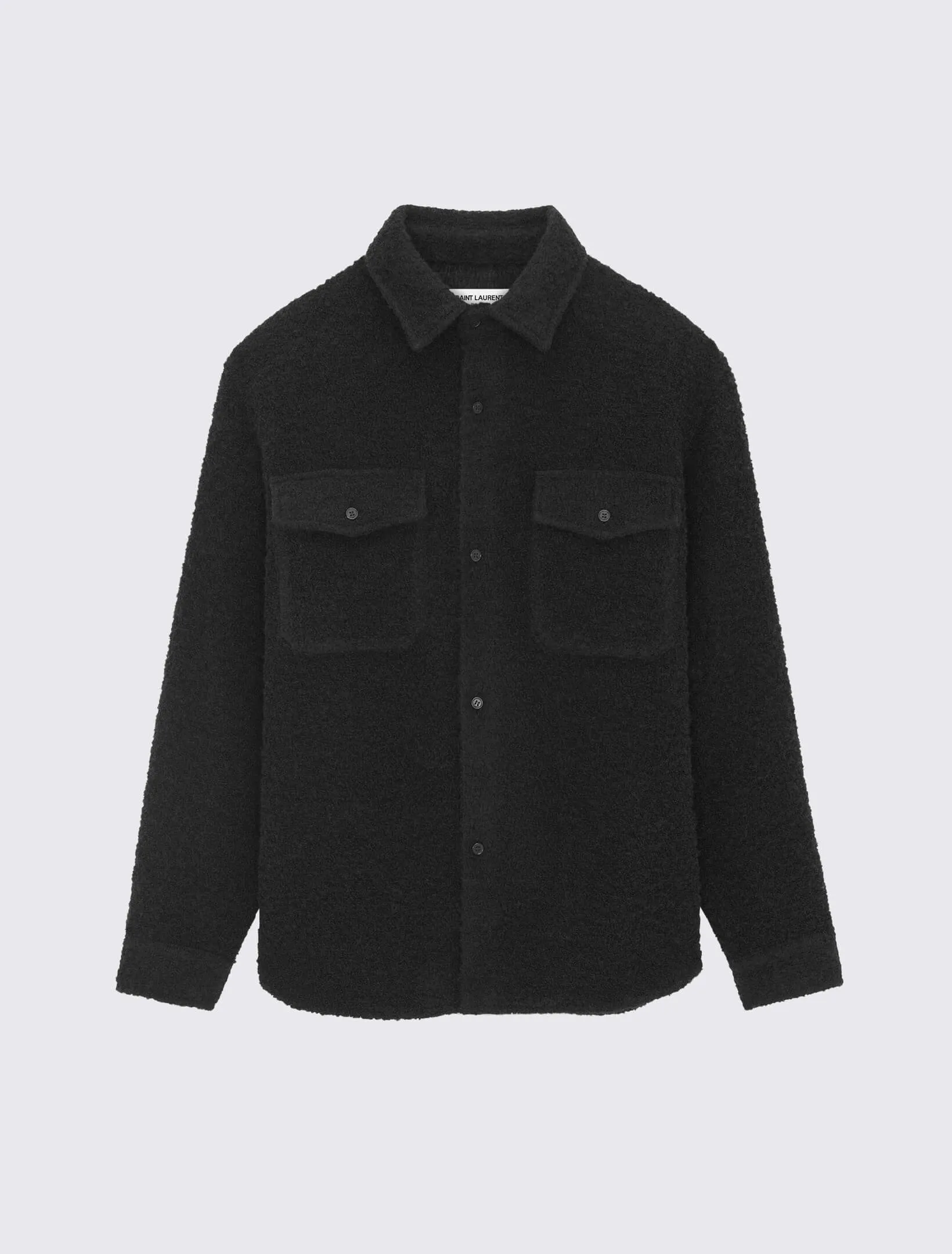 Overshirt in Raw Denim Wool