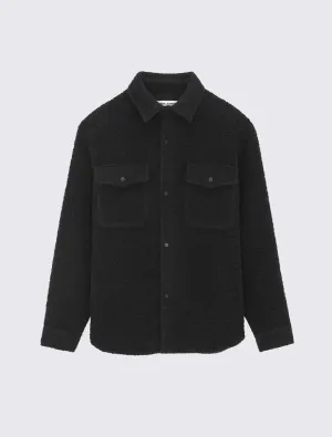 Overshirt in Raw Denim Wool