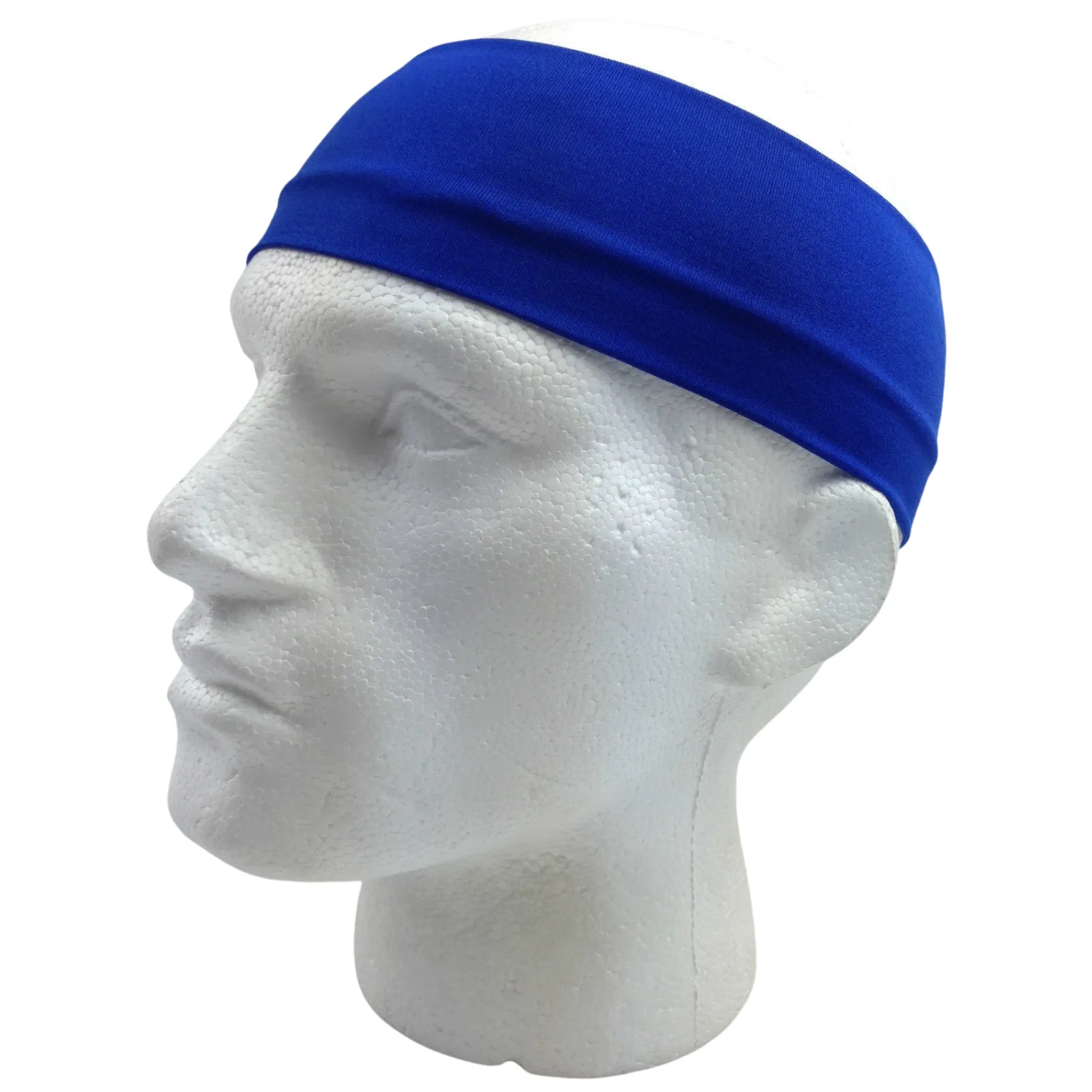 PLAIN HEADBAND Elastic Stretch Sports Yoga Hair Band Unisex 8cm Wide Wrap