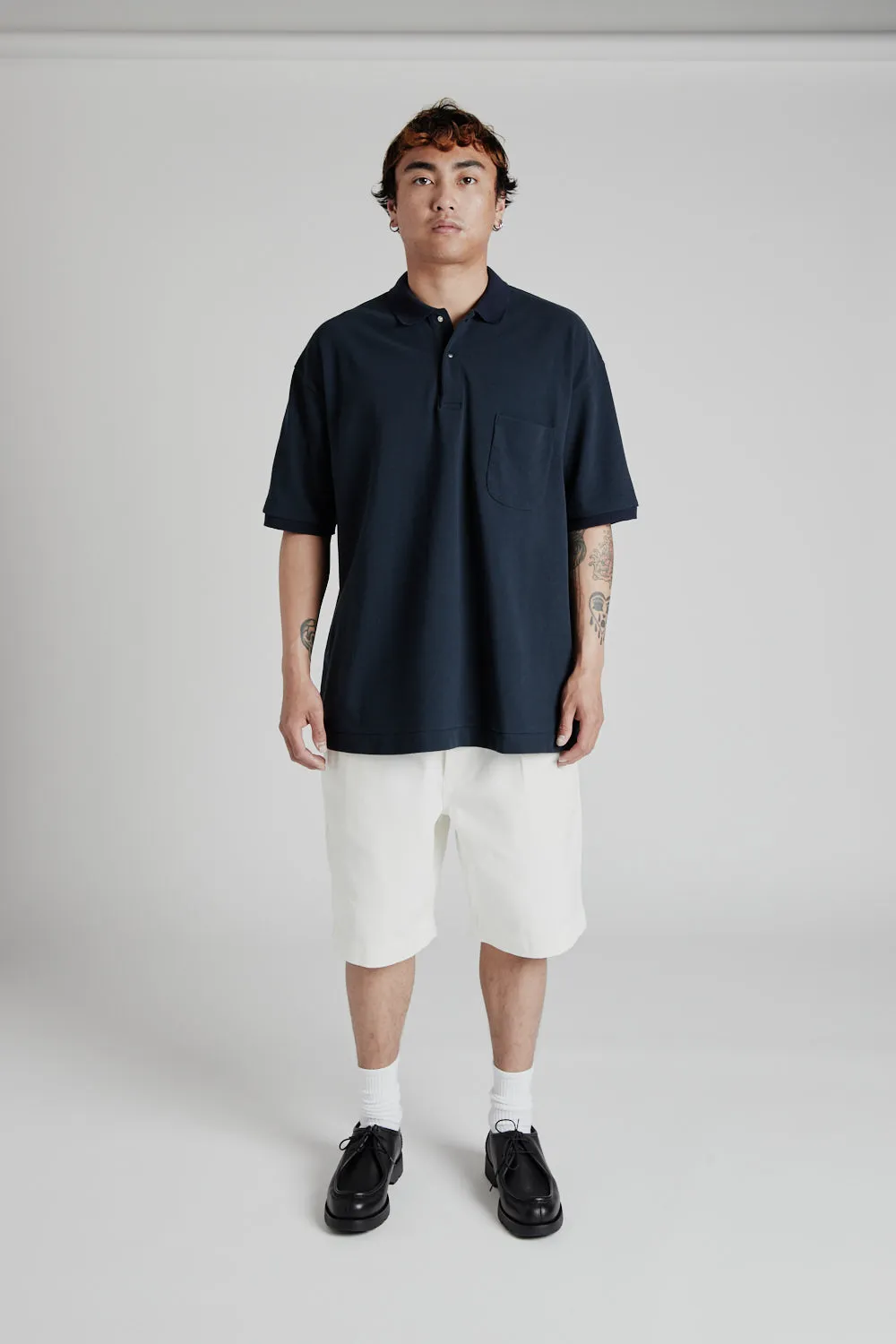 Pleated Shorts - White