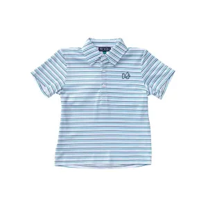 Prodoh Performance Polo in Blueberry Stripe
