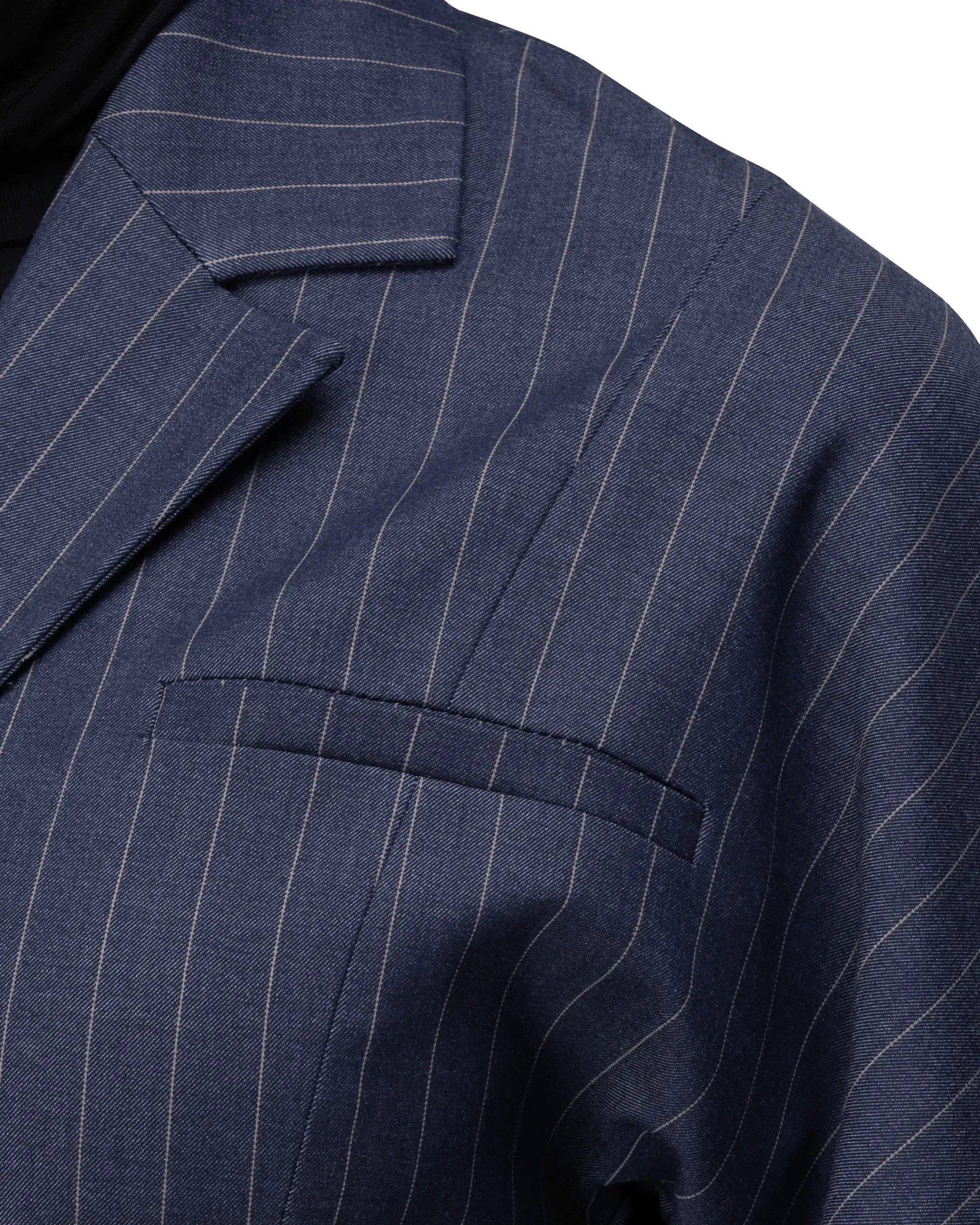 Puffy Sleeve Striped Blazer