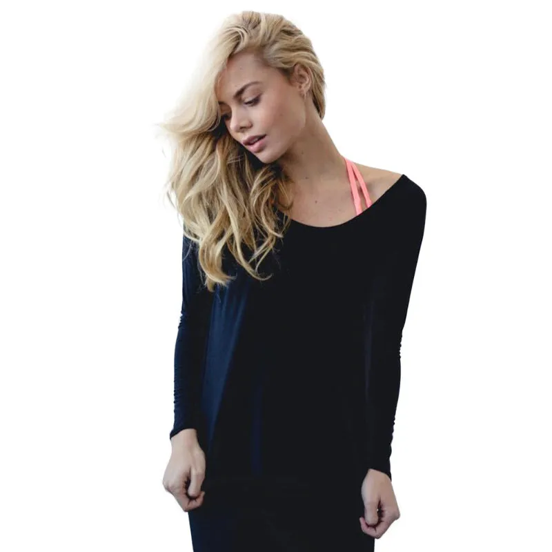 Quick-Dry Sports Fitness Long Sleeve Backless Blouses