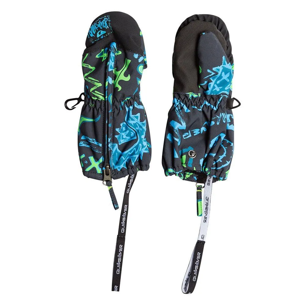 Quiksilver Indie Boys Ski Mittens - Tattoo/Black