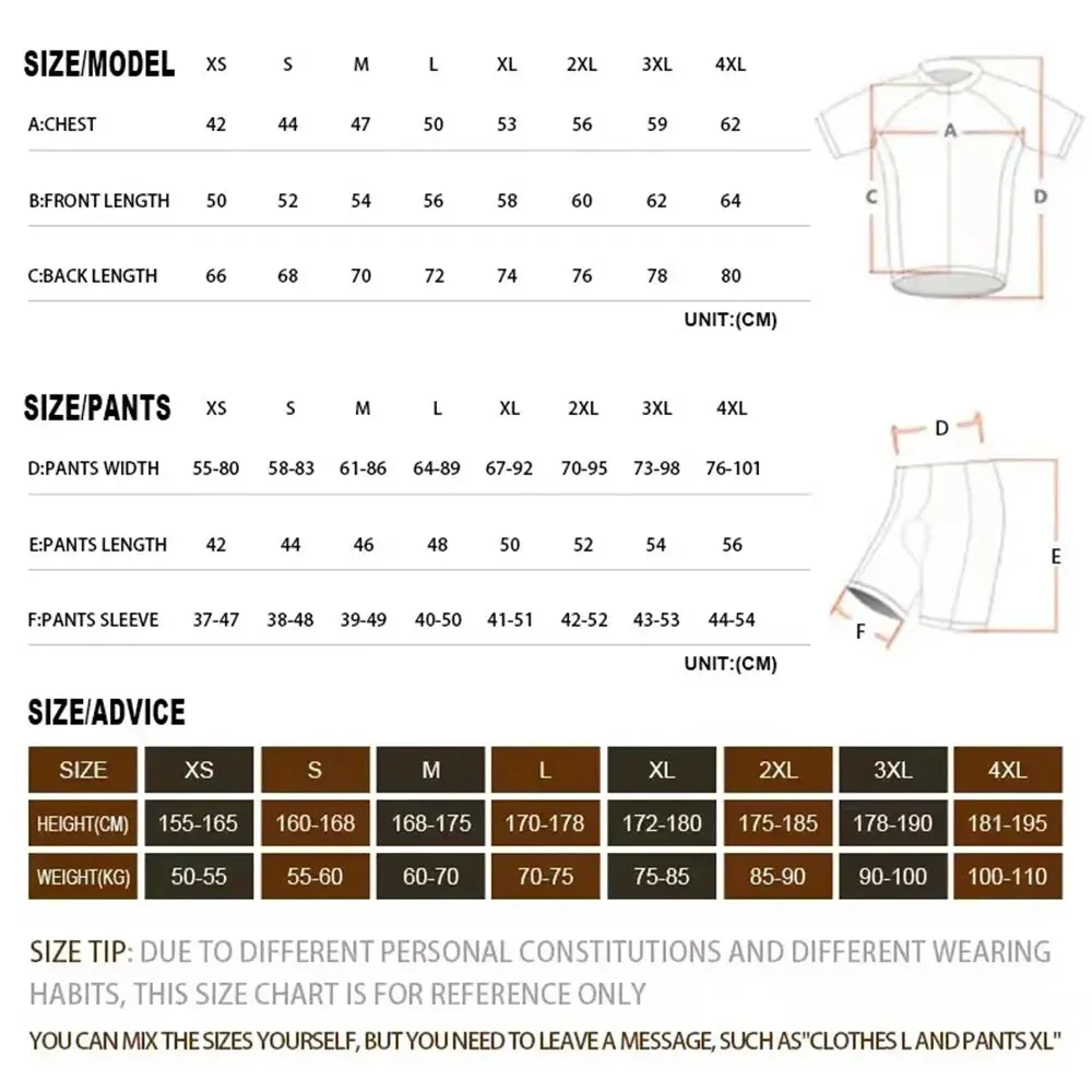 Raudax Team 2023 Men Summer Short Sleeve Cycling Jersey Set MTB Maillot Ropa Ciclismo Bicycle Wear Breathable Cycling Clothing