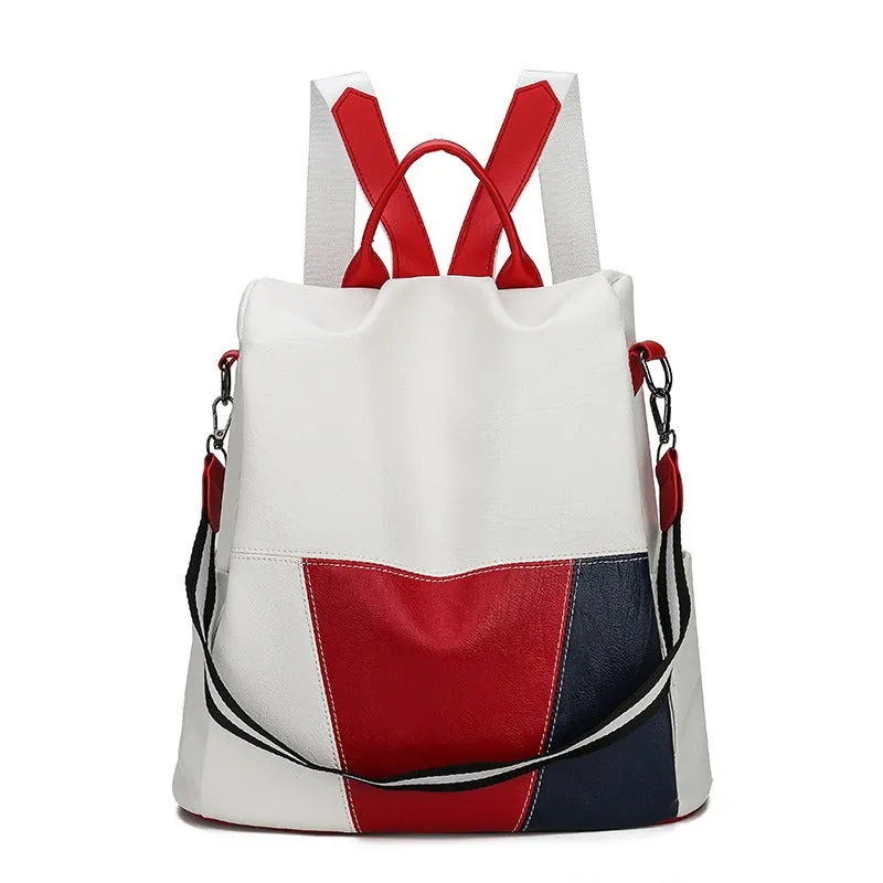 realaiot  New Soft Leather Women's Backpack Outdoor Travel Shoulder Casual Backpack Women's Bag