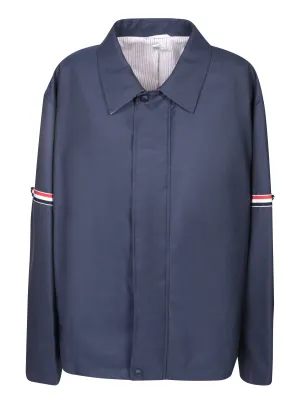 Relaxed fit blue jacket