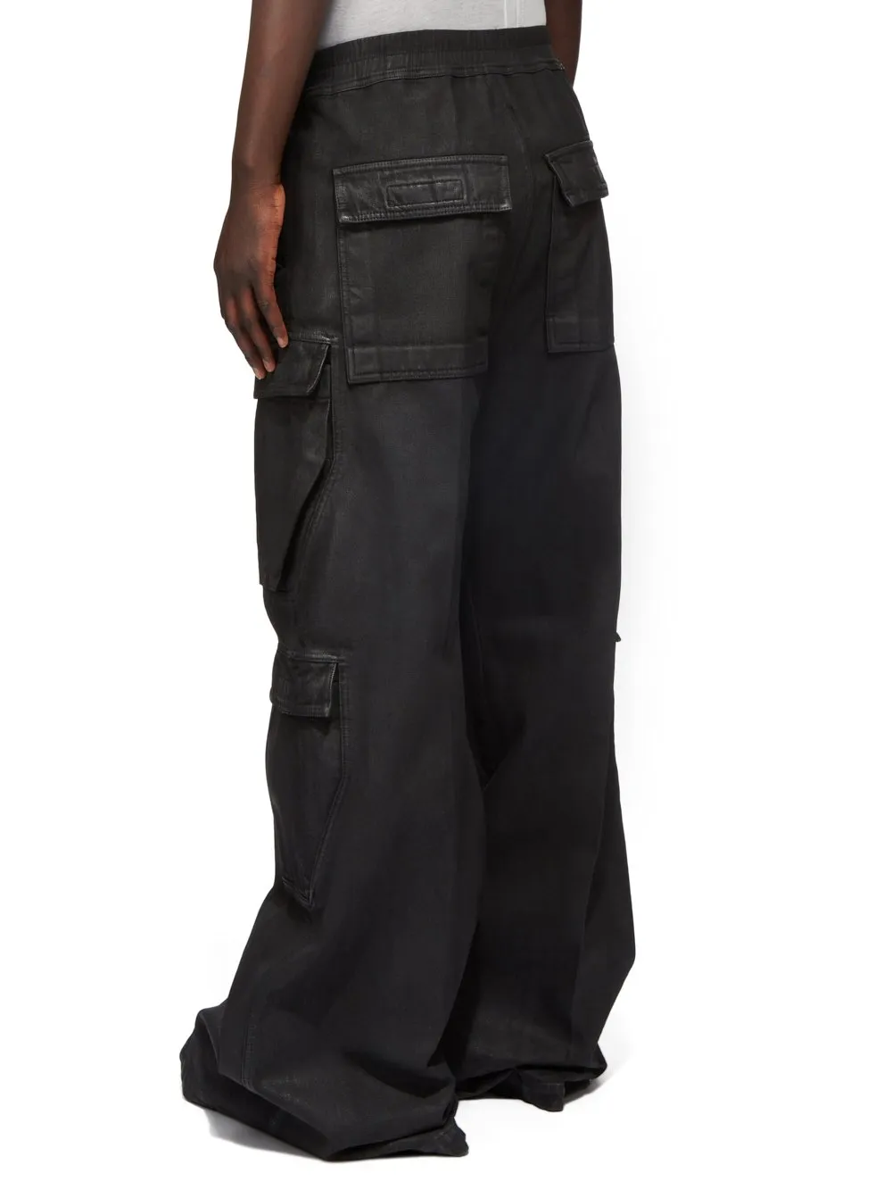 RICK Owens Waxed Double Cargo Jumbo Belas Pants