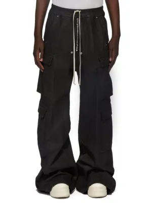 RICK Owens Waxed Double Cargo Jumbo Belas Pants
