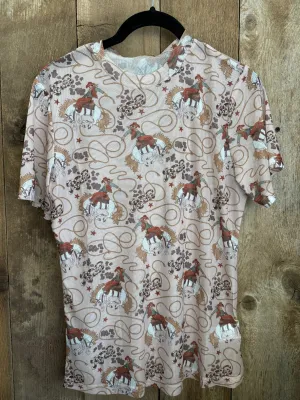 Rodeo Short Sleeve Mesh Top (S-3Xl)