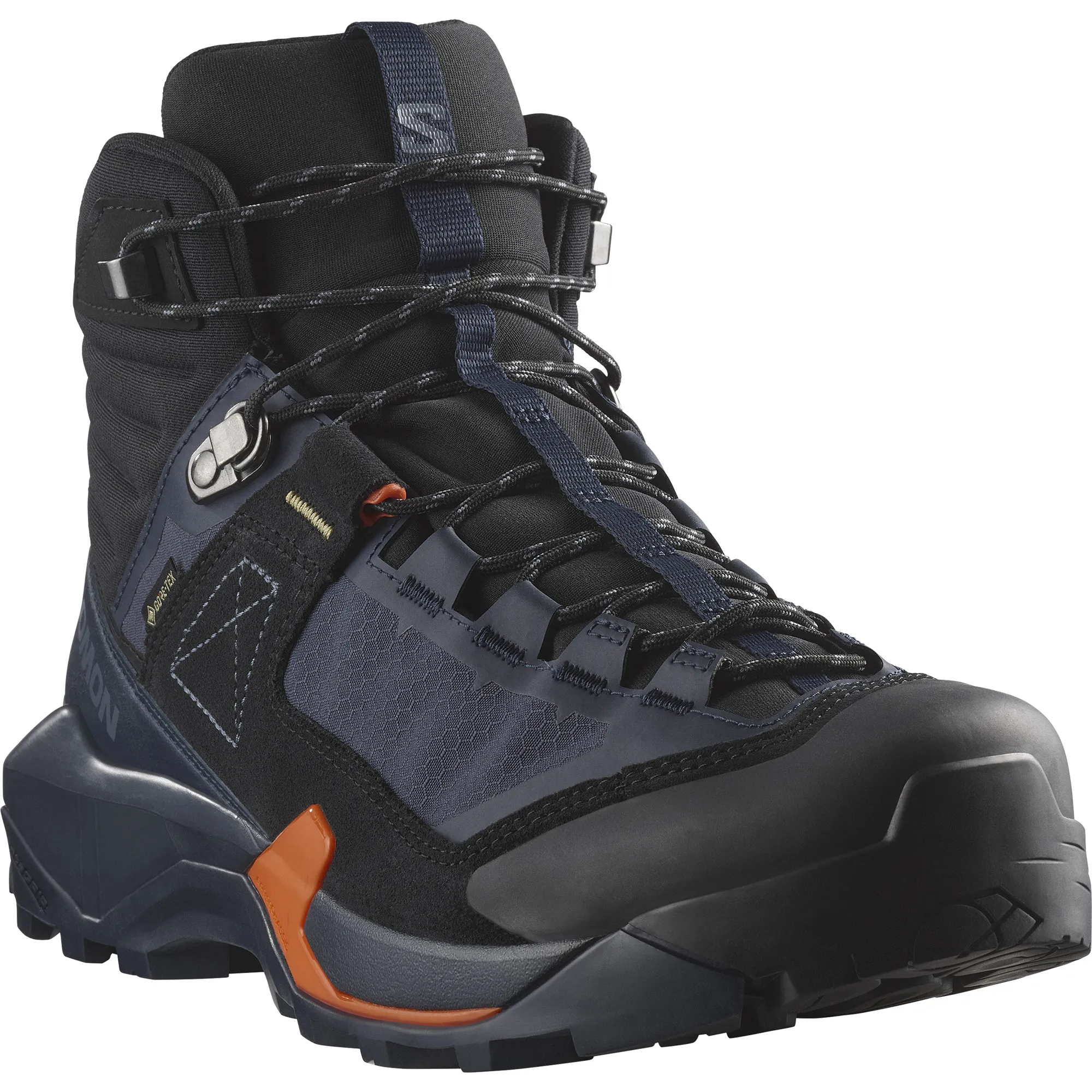 Salomon Men&#x27;s X Ultra Alpine Mid GORE-TEX Blue Nights/Black/Red Orange | Buy Salomon Men&#x27;s X Ultra Alpine Mid GORE-TEX Blue Nights/Black/Red Orange here | Outnorth