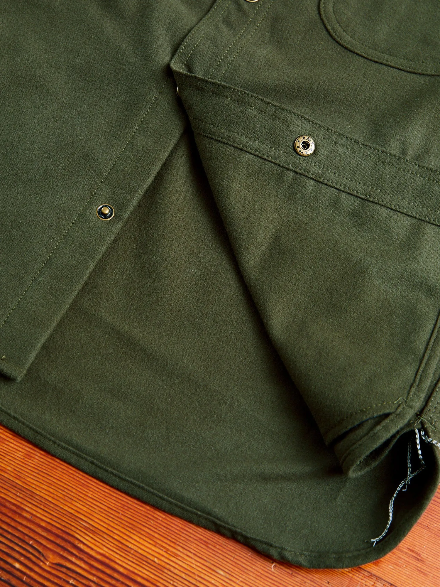 Service Shirt in Olive Flannel