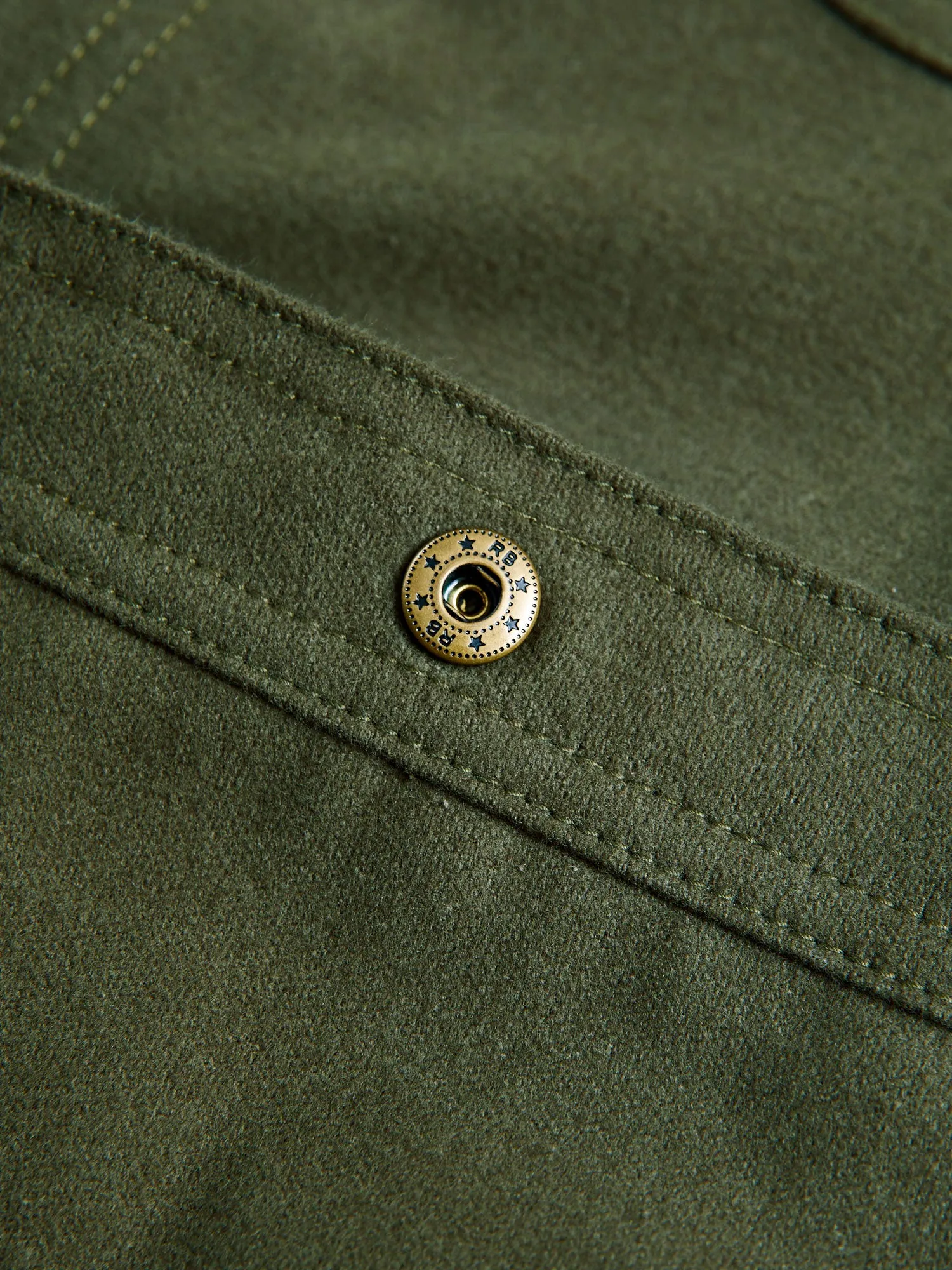 Service Shirt in Olive Flannel