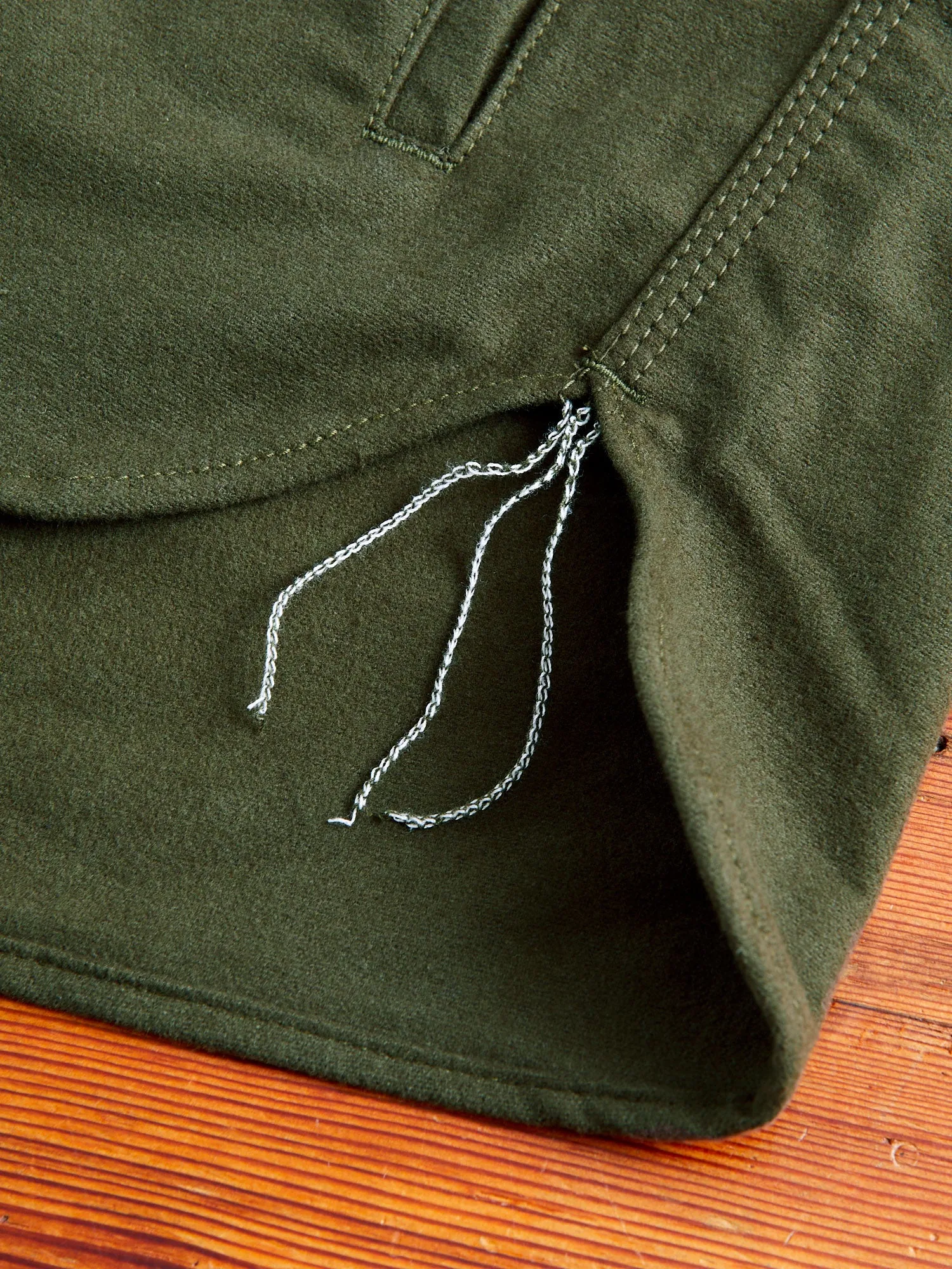 Service Shirt in Olive Flannel