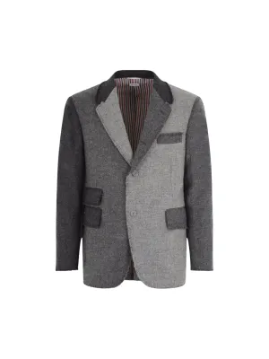 Shetland Wool Single-Breasted Jacket