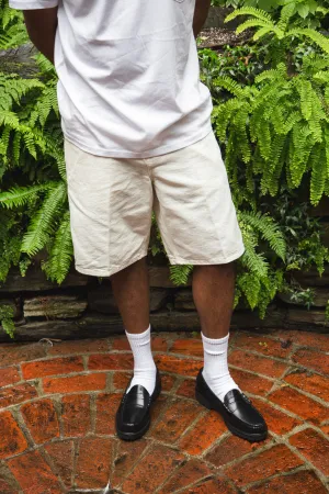 Single Knee Short White