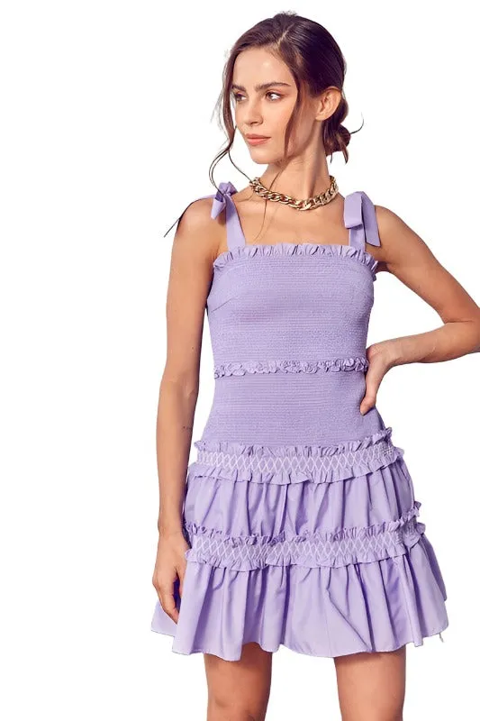 Smocked Tiered Dress