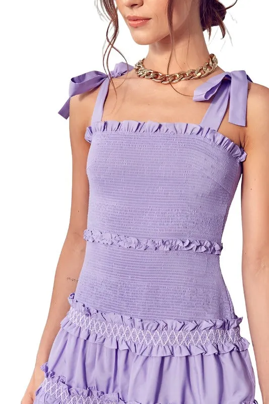 Smocked Tiered Dress