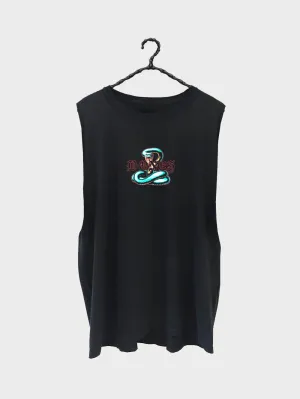 Snakey Bones Tank - Vintage Black