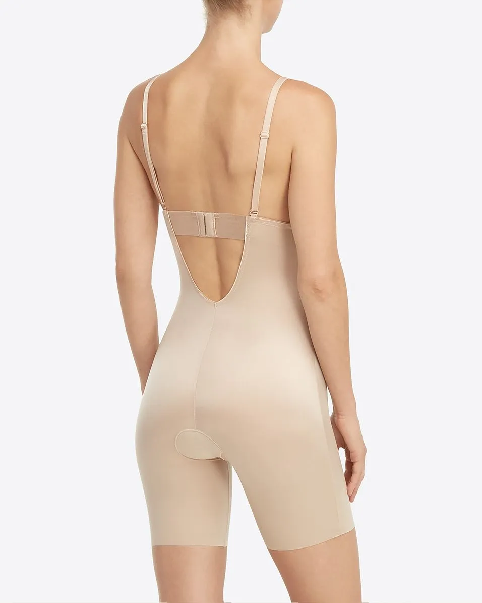 Spanx Suit Your Fancy Plunge Low-Back Mid-Thigh Bodysuit
