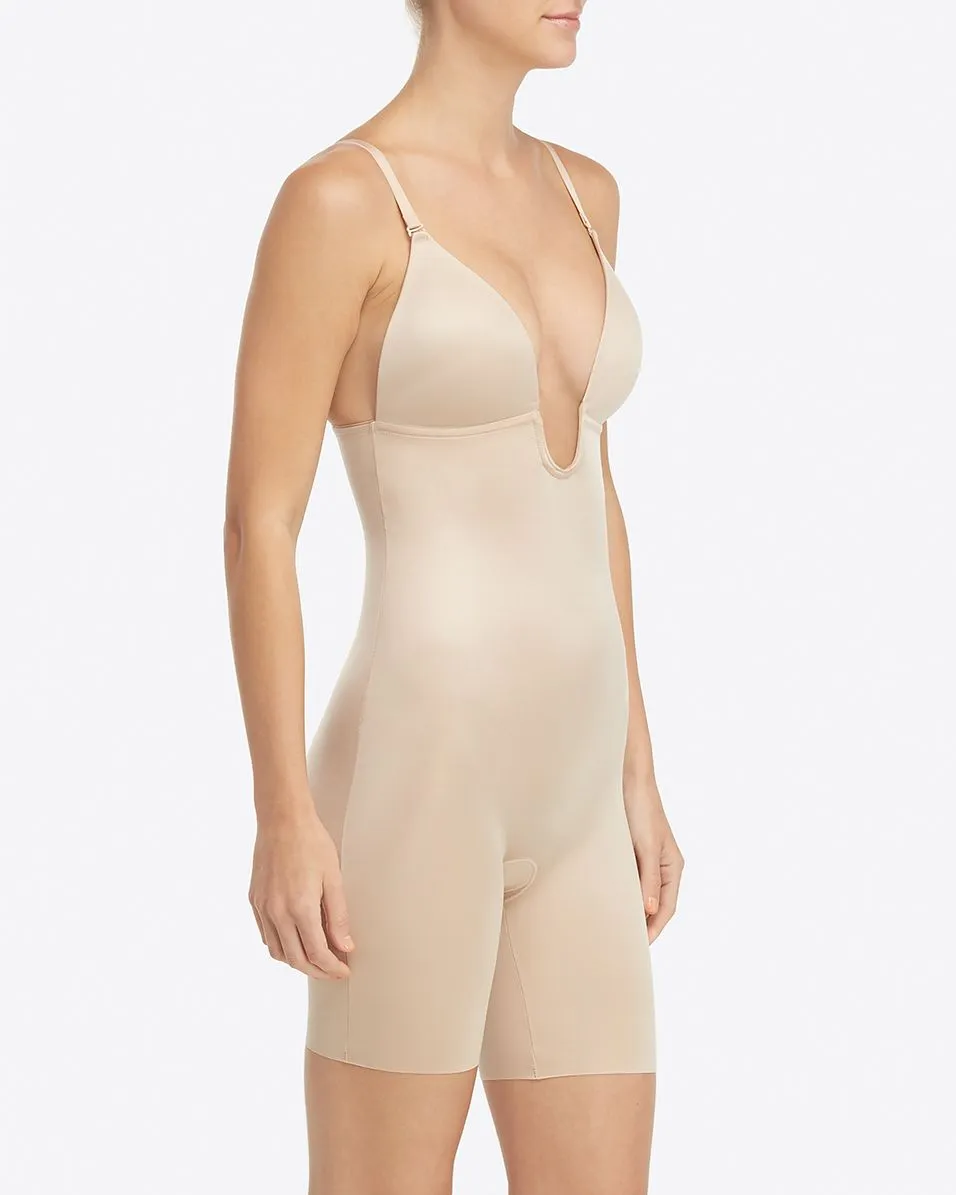 Spanx Suit Your Fancy Plunge Low-Back Mid-Thigh Bodysuit