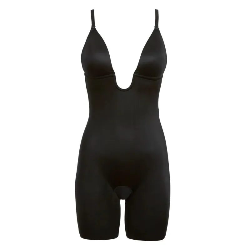 Spanx Suit Your Fancy Shaping Plunge Bodysuit Black