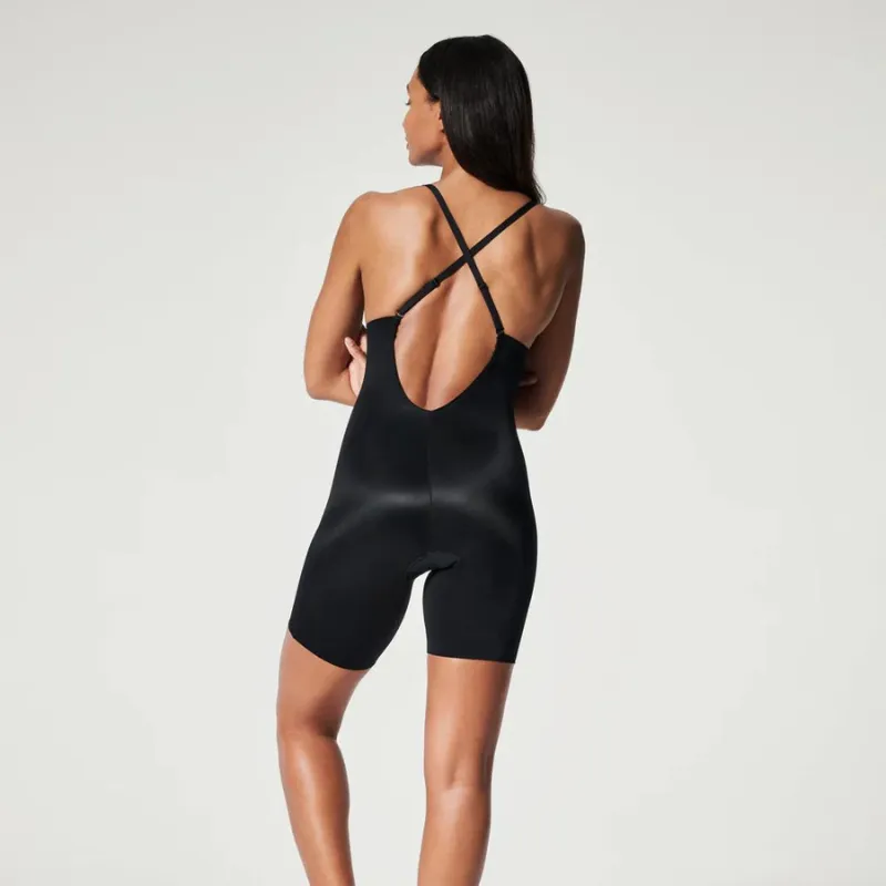 Spanx Suit Your Fancy Shaping Plunge Bodysuit Black