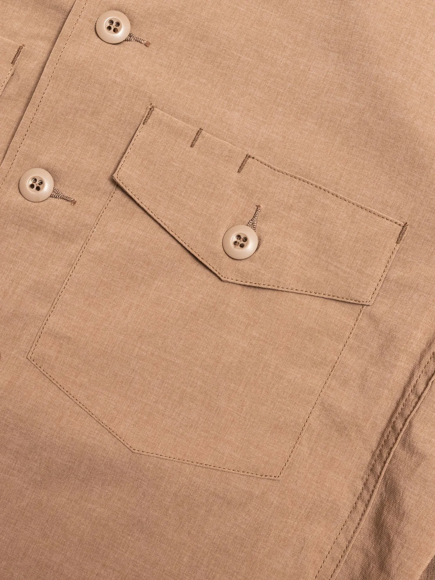 Stretch Gardener Half Shirt in Beige