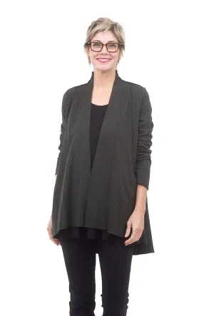 Stripe Donna Cardigan, Citron/Black