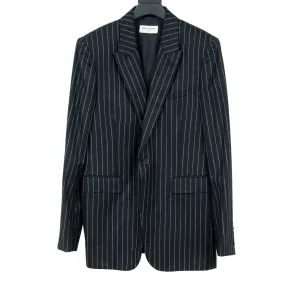 Striped Black Blazer