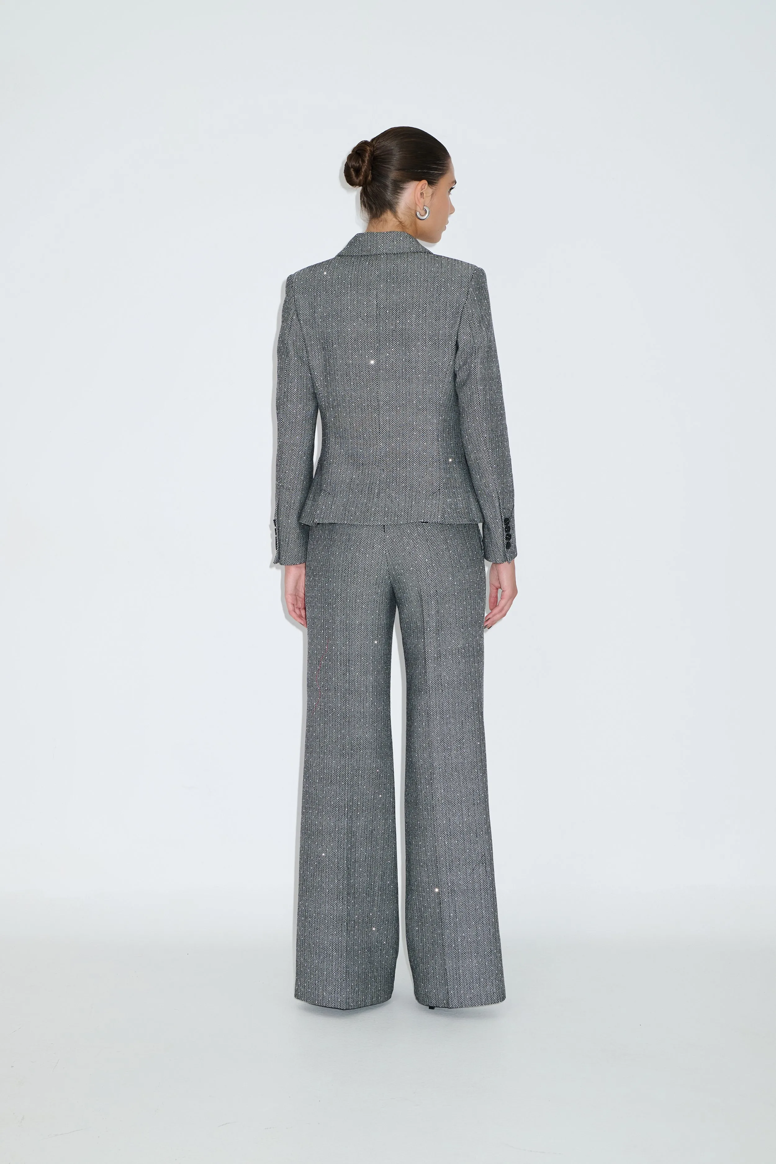 Striped blazer with strass ELYSIA