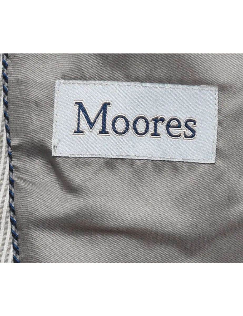 Striped Grey & White Blazer - XL