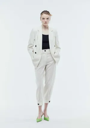 Stripes linen blazer