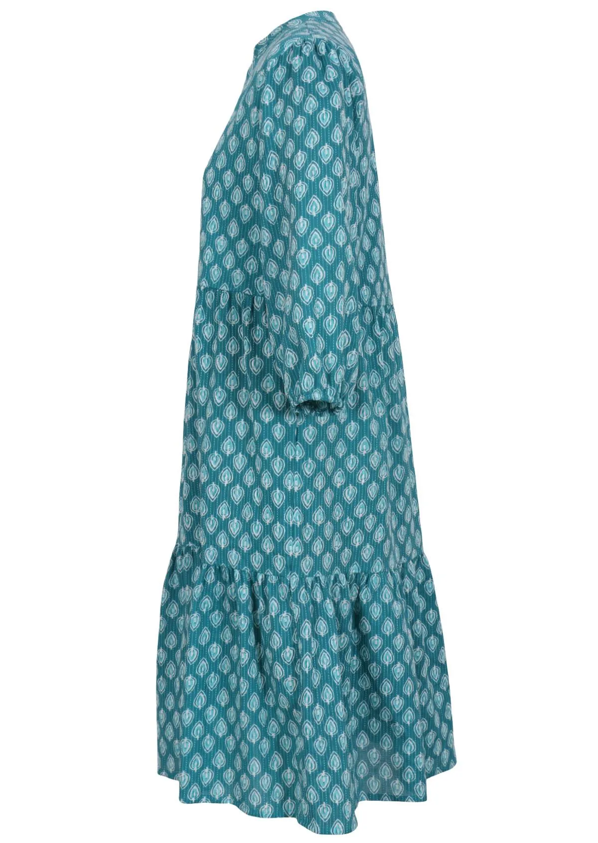 Tiered Midi Dress Azure