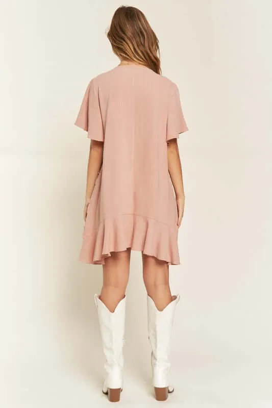Tiered Ruffle Mini Dress