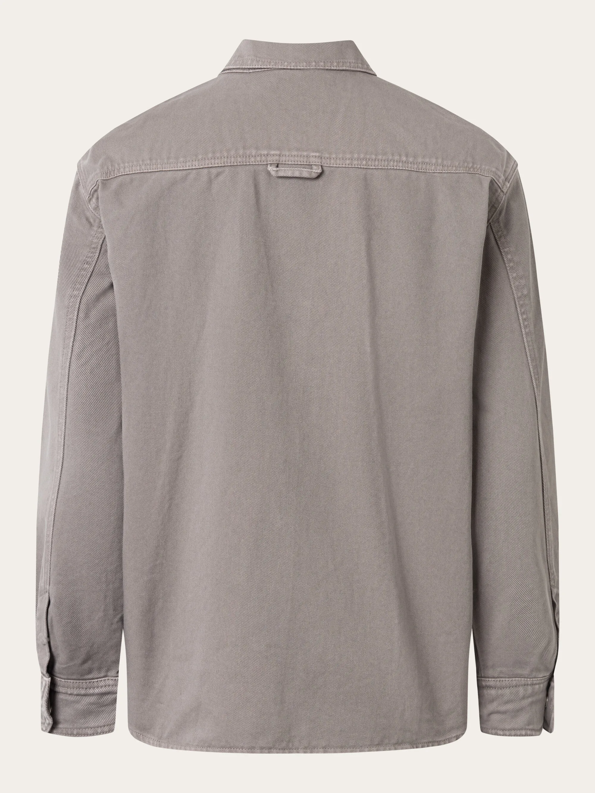 Twill loose fit overshirts - Sharkskin