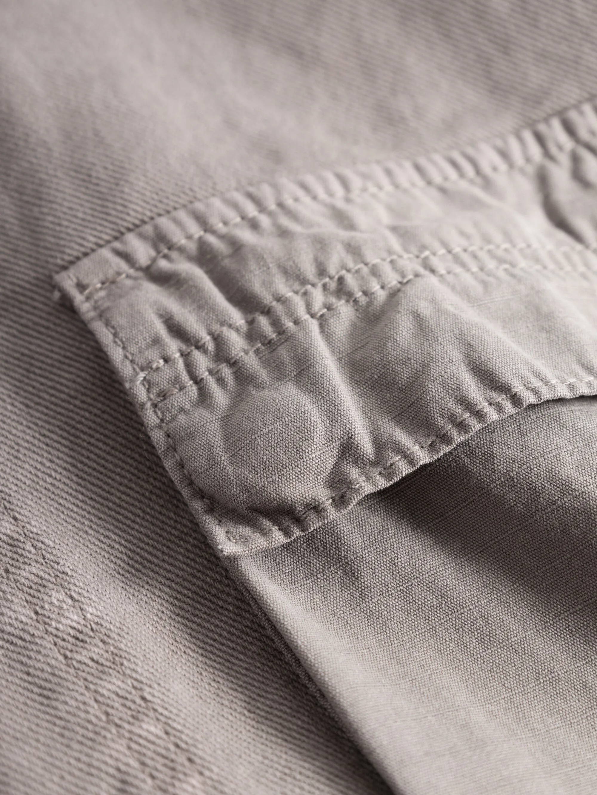 Twill loose fit overshirts - Sharkskin