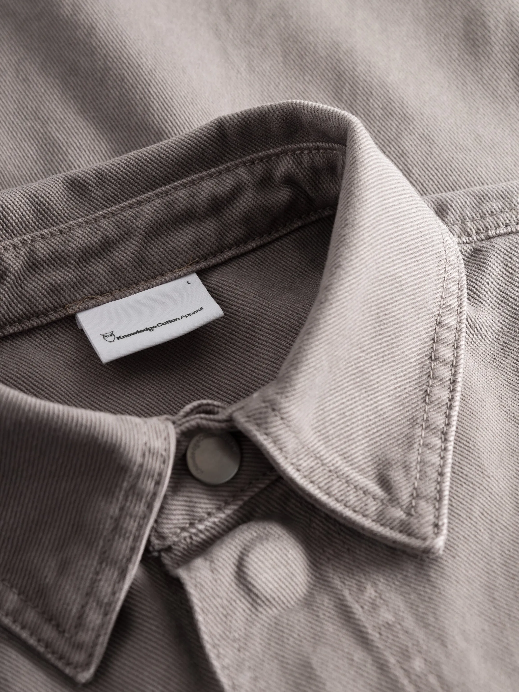 Twill loose fit overshirts - Sharkskin