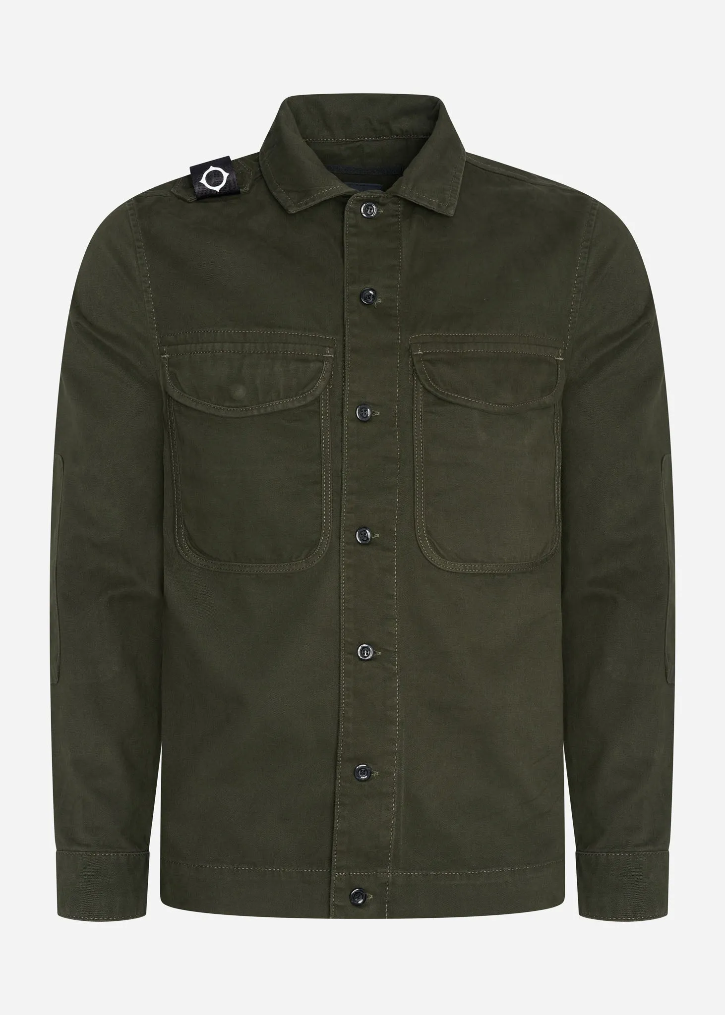 Two pocket overshirt - oil slick