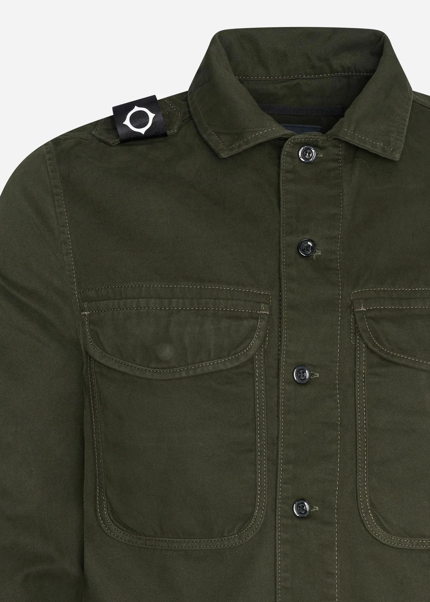 Two pocket overshirt - oil slick