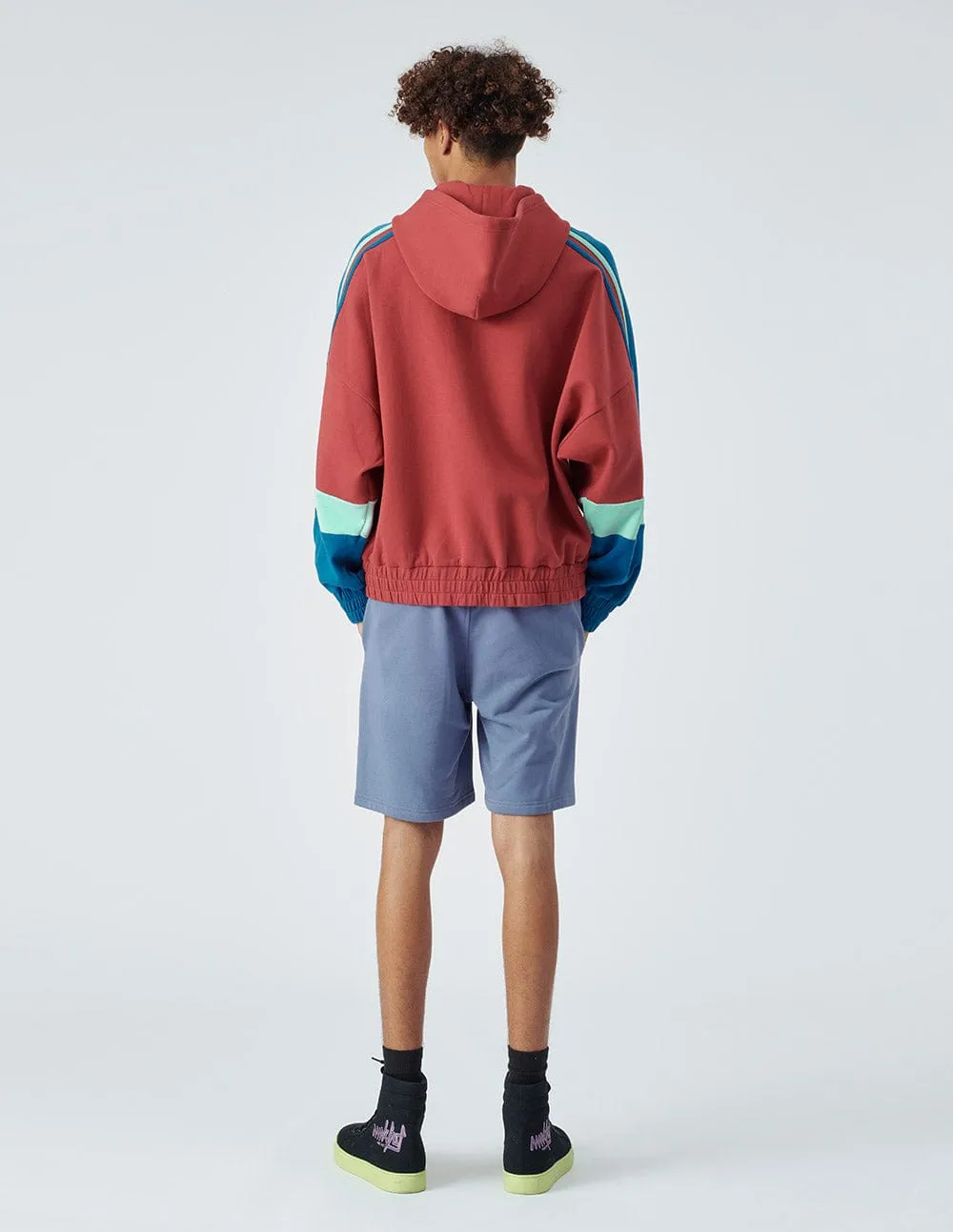Unisex Fit Hooded Logo Track Jacket