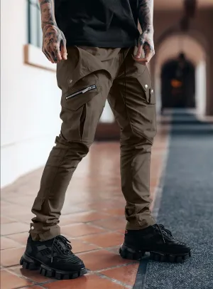 Utility Cargo Pants V11 in Brown