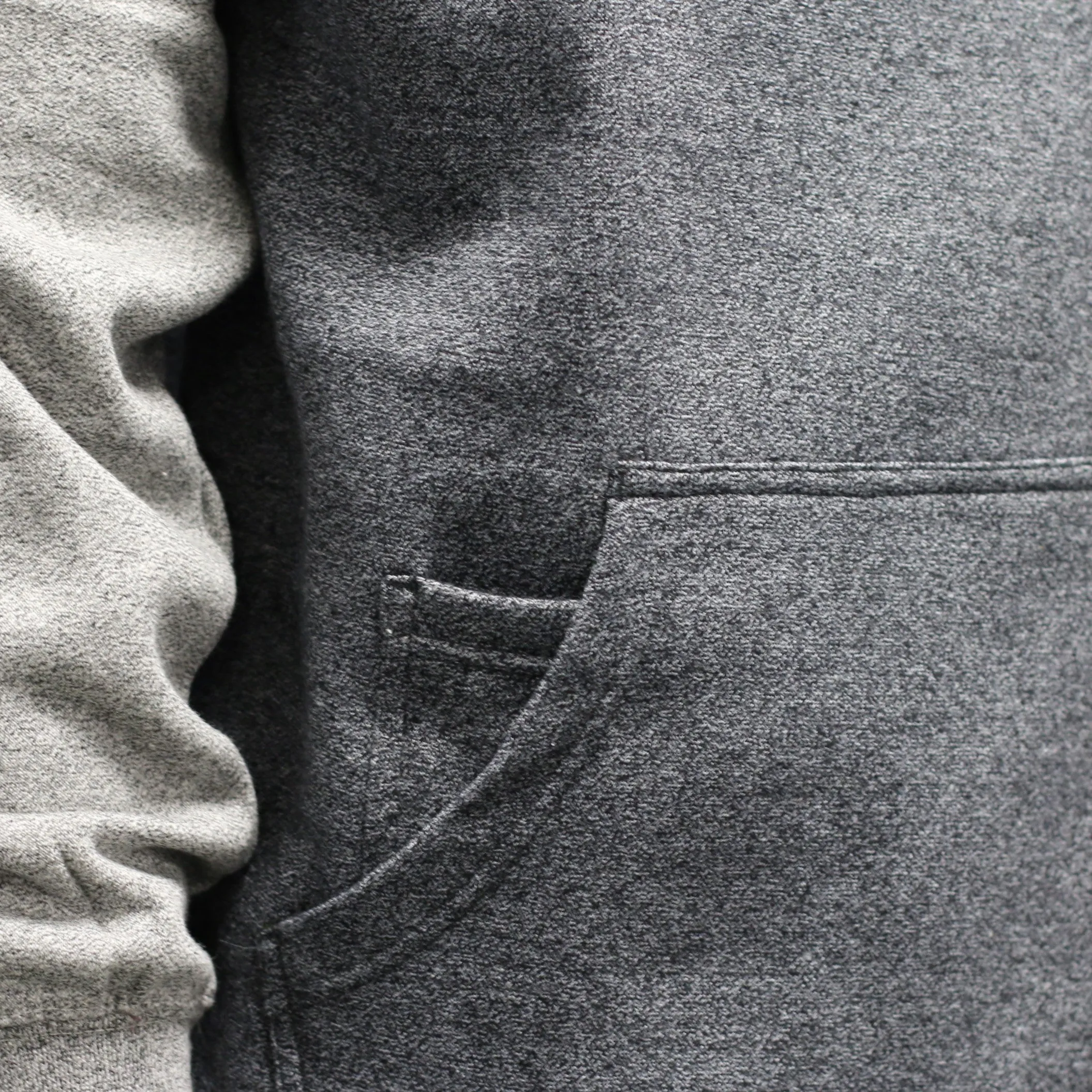 Victory At Sea - Embroidered Double Header - Grey/Charcoal Hoodie