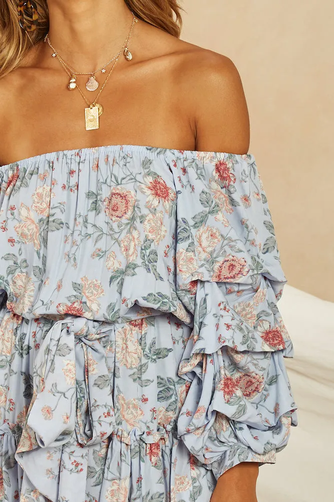 Vista De Oeste Dress Blue